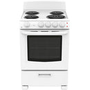 GE 24-inch Freestanding Electric Range with Sensi-Temp Technology JCAS300DMWW IMAGE 1