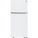 LG 30-inch, 20.2 cu.ft. Freestanding Top Freezer Refrigerator with Smart Diagnosis™ LTCS20020W IMAGE 1
