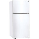 LG 30-inch, 20.2 cu.ft. Freestanding Top Freezer Refrigerator with Smart Diagnosis™ LTCS20020W IMAGE 2
