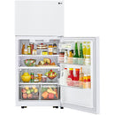 LG 30-inch, 20.2 cu.ft. Freestanding Top Freezer Refrigerator with Smart Diagnosis™ LTCS20020W IMAGE 4