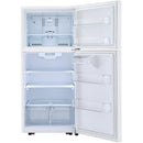 LG 30-inch, 20.2 cu.ft. Freestanding Top Freezer Refrigerator with Smart Diagnosis™ LTCS20020W IMAGE 9