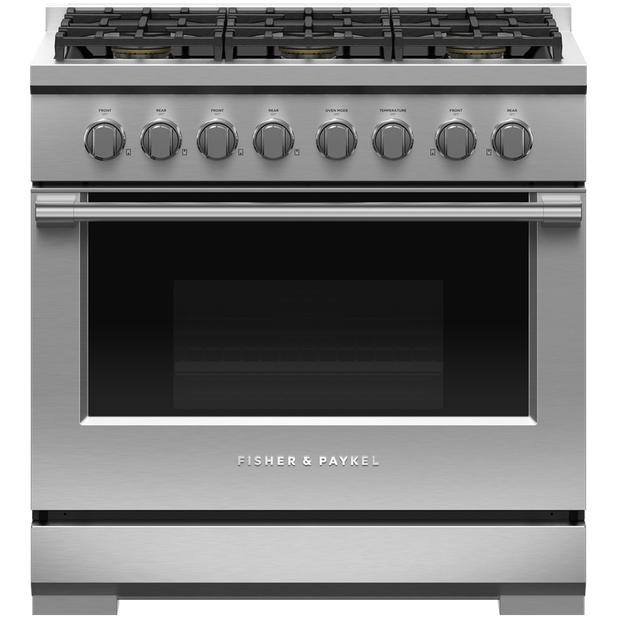 36-inch Freestanding Gas Range with Dual Flow Burners™ RGV3-366-L IMAGE 1
