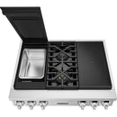 36-inch Dual Fuel Built-in Rangetop with Induction Technology SKSRT360SIS IMAGE 2