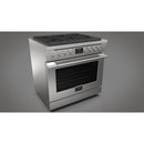 Fulgor Milano 36-inch Freestanding Gas Range with True European Convection Technology F4PGR366S2 IMAGE 3