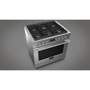 Fulgor Milano 36-inch Freestanding Gas Range with True European Convection Technology F4PGR366S2 IMAGE 5