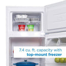 Danby 7.4 cu ft Top Freezer Refrigerator DPF074B2WDB-6 IMAGE 13