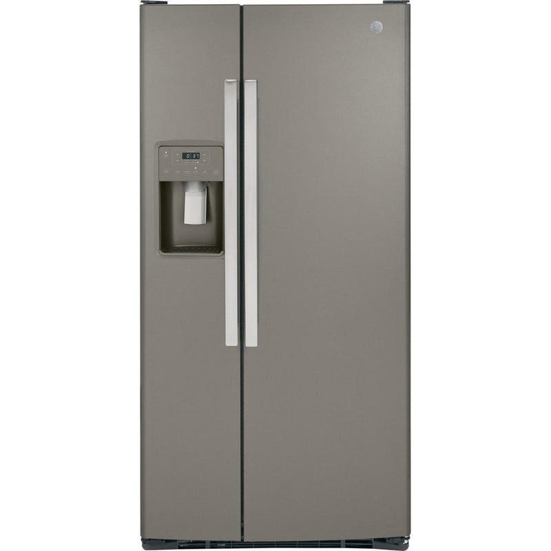 Réfrigérateur côte à côte avec machine à glaçons et distributeur d'eau/de  glaçons