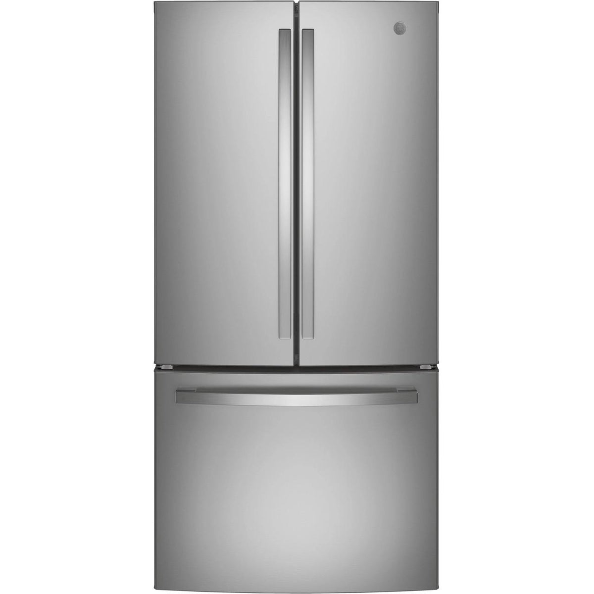 33-inch, 18.6 cu. ft. Counter-Depth French-Door Refrigerator GWE19JYLFS IMAGE 1
