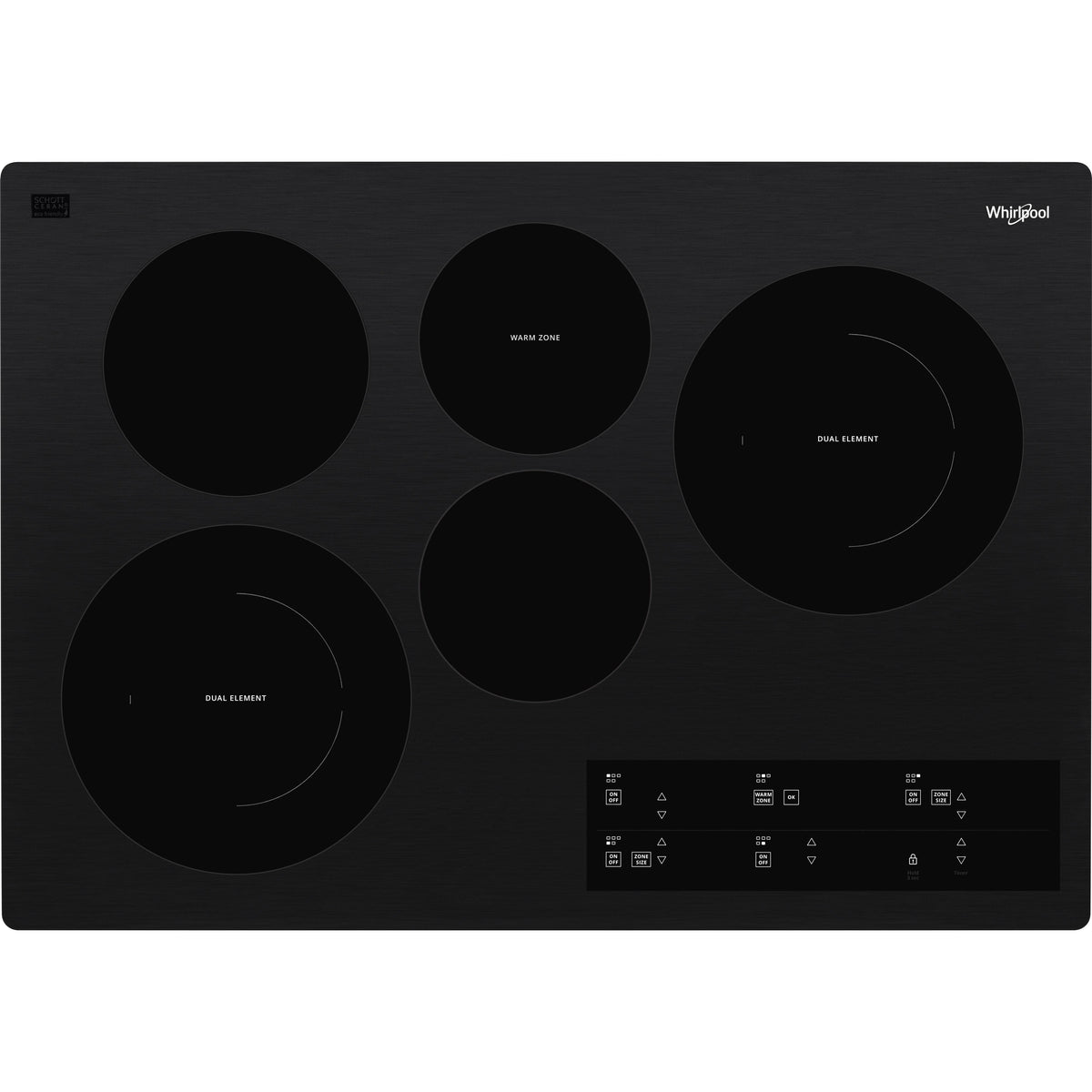 30-inch, Built-in Electric Cooktop with FlexHeat™ Element WCE97US0KB IMAGE 1