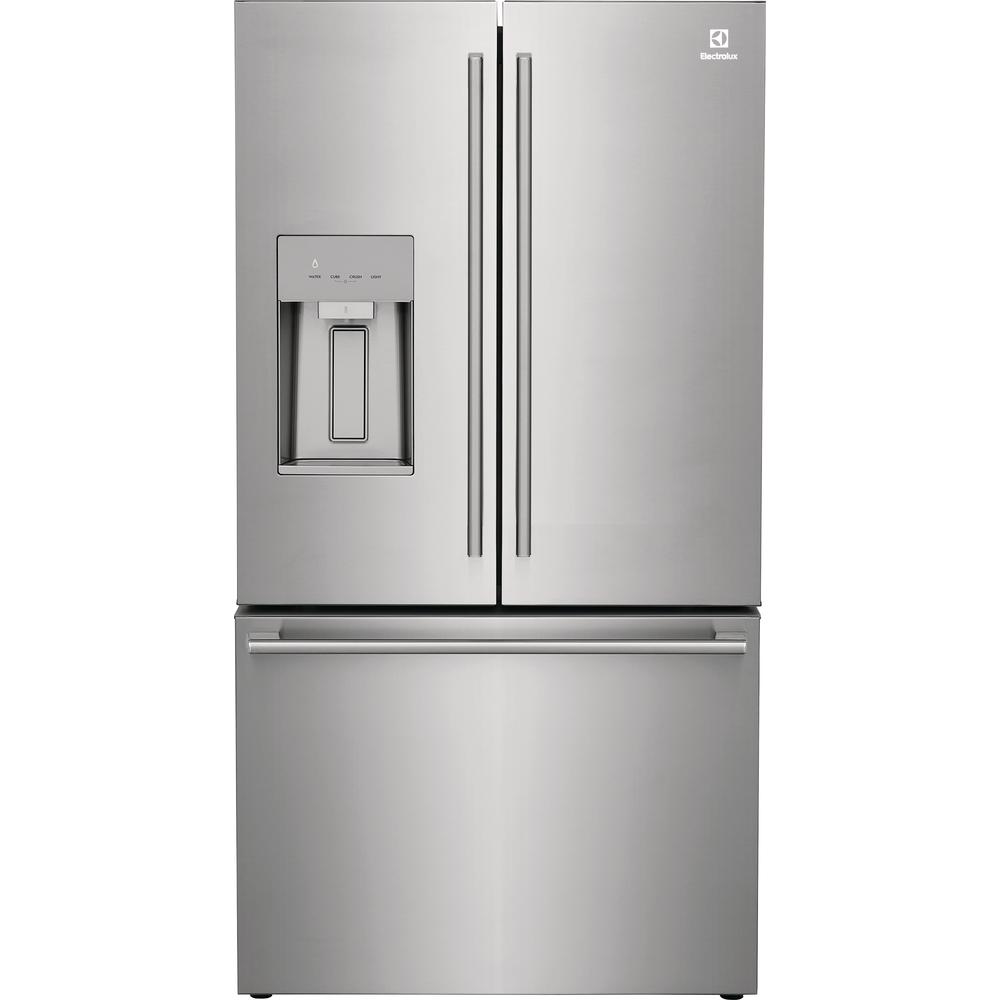 36-inch, 22.6 cu.ft. Counter-Depth French 3-Door Refrigerator with External Water and Ice Dispensing System ERFC2393AS IMAGE 1