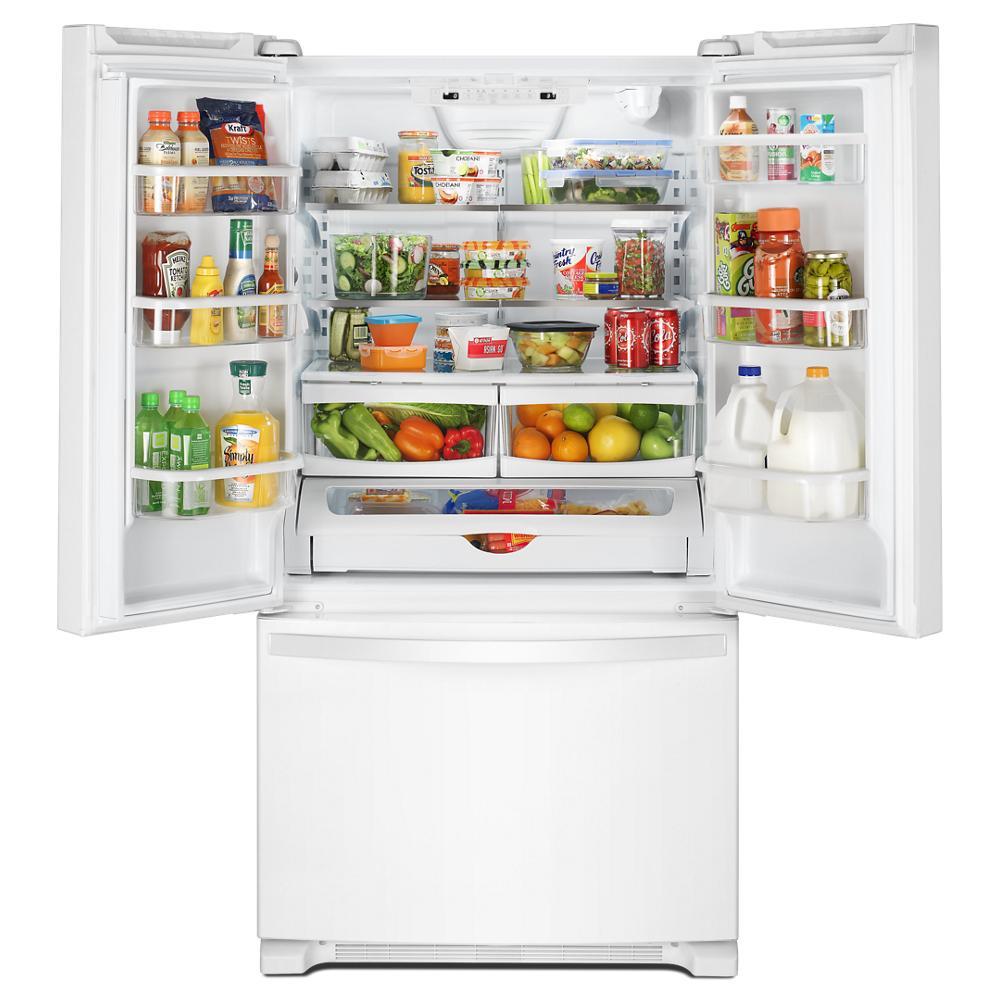 33-inch, 22.1 cu. ft. Freestanding French 3-Door Refrigerator with Factory Installed Ice Maker WRFF5333PW IMAGE 1
